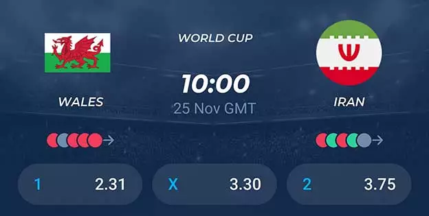 پخش زنده بازی ایران و ولز جام جهانی 2022