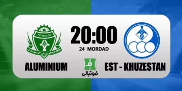 پخش زنده استقلال خوزستان مقابل آلومینیوم اراک 24 مرداد 1402