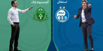 پخش زنده استقلال مقابل آلومینیوم اراک 5 آبان 1402