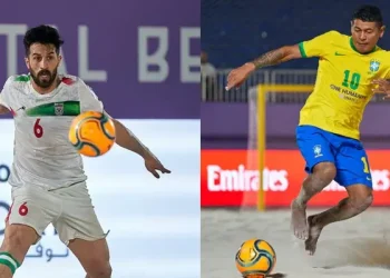 پخش زنده فوتبال ساحلی ایران و برزیل 5 اسفند 1402