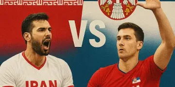 پخش زنده والیبال ایران صربستان امروز