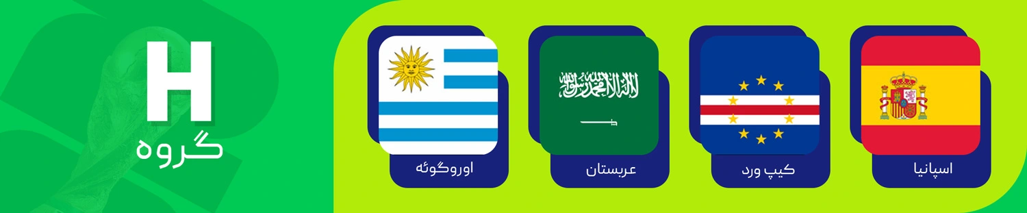 پخش زنده مسابقات جام جهانی گروه h